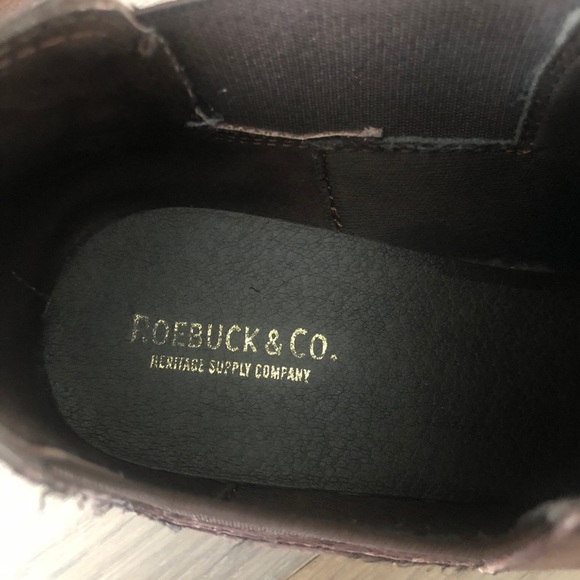 Roebuck & co. Brown suede ankle boots size 6.5 walking causal booties leather - Picture 6 of 7
